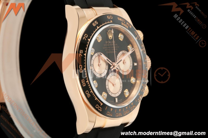 Rolex - Daytona 126515LN 40mm Gain Weight CER/RG/RU Blk/Gold/Dia ARF DD4131
