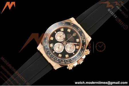 Rolex - Daytona 126515LN 40mm Gain Weight CER/RG/RU Blk/Gold/Dia ARF DD4131
