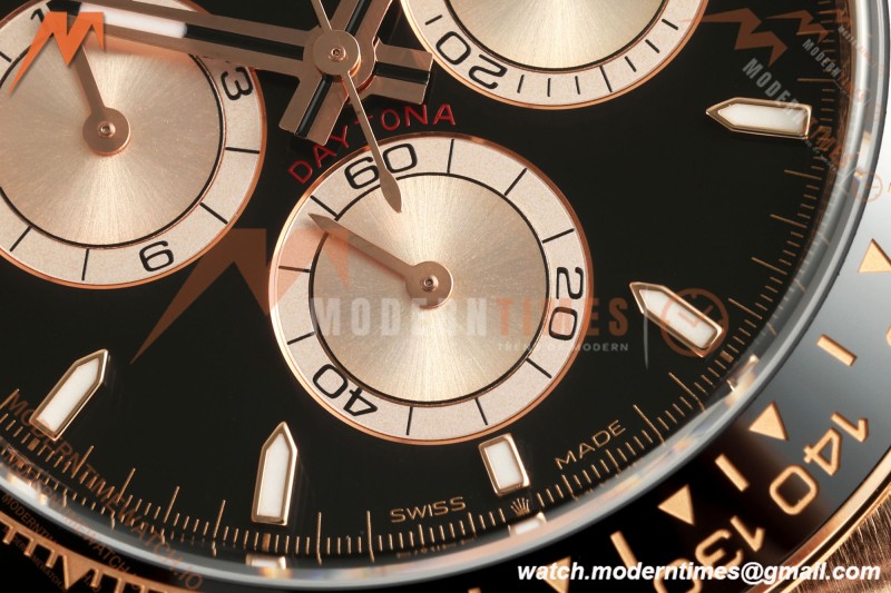 Rolex - Daytona 126515LN 40mm Gain Weight CER/RG/RU Blk/Gold/Stk ARF DD4131 | 롤렉스 - 데이토나 126515LN 40mm 게인 웨이트 CER/RG/RU 블랙/골드/스틸 ARF DD4131