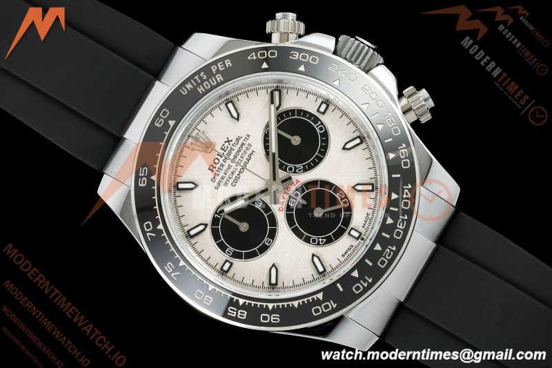 Rolex - Daytona 126519LN 40mm Gain Weight CER/WG/RU Grey/Blk/Stk Meteorite Dial UFO UF4131 Free Sprung