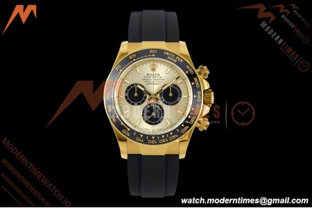 Rolex - Daytona 126518LN 40mm Gain Weight 904L Ceramic YG/RU Gold/Black UFO UF4131 Free Sprung