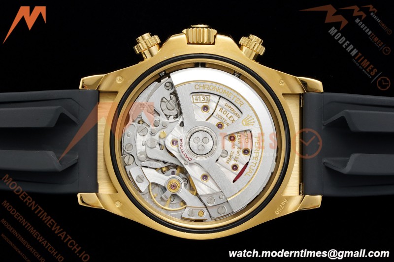 Rolex - Daytona 126518LN 40mm Gain Weight 904L Ceramic YG/RU Gold/Black UFO UF4131 Free Sprung