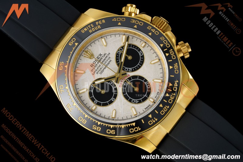 Rolex - Daytona 126518LN 40mm Gain Weight 904L CER/YG/RU GREY/BLK Meteorite Dial UFO UF4131 Free Sprung