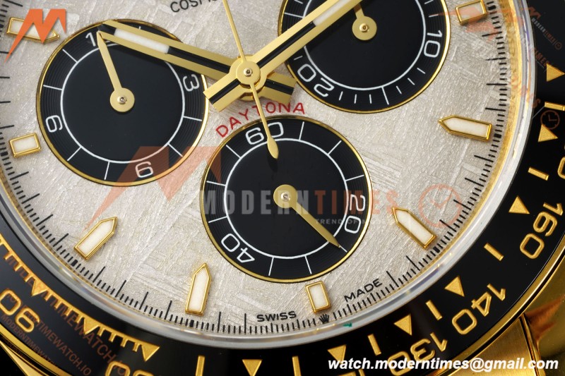Rolex - Daytona 126518LN 40mm Gain Weight 904L CER/YG/RU GREY/BLK Meteorite Dial UFO UF4131 Free Sprung