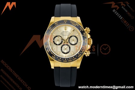 Rolex - Daytona 126518LN 40mm Gain Weight CER/YG/RU Gold Dial UFO UF4131 Free Sprung | 롤렉스 데이토나 126518LN 40mm 게인 웨이트 CER/YG/RU 골드 다이얼 UFO UF4131 프리 스프링