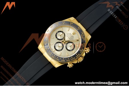 Rolex - Daytona 126518LN 40mm Gain Weight CER/YG/RU Gold Dial UFO UF4131 Free Sprung