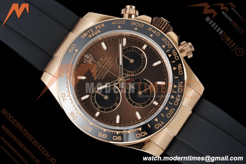 Rolex - Daytona 126515LN 40mm Gain Weight CER/RG/RU CHOCO/BLK/STK UFO UF4131 Free Sprung
