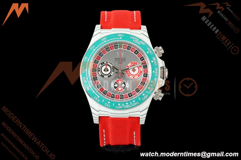 Rolex - Daytona 40mm DiW Lucky Player QF White Carbon Fiber FC/NY Grey Dial DIWF DD4801