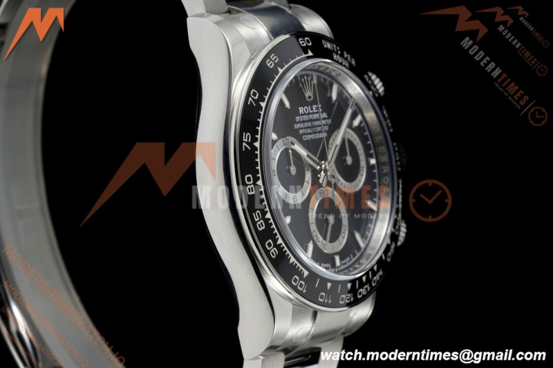 Rolex - Daytona 126500LN 40mm CER 904L SS/SS Black Clean Plus DD4131 | 롤렉스 데이토나 126500LN 40mm 세라믹 베젤 904L 스테인리스 스틸/스테인리스 스틸 블랙 다이얼 클린 팩토리 플러스 DD4131 무브먼트