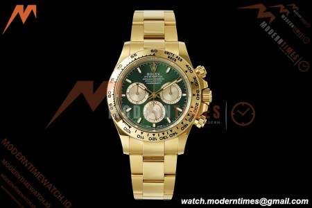 Rolex - Daytona 126508 40mm Gain Weight YG/YG Green/Gold/Stk Clean Plus DD4131