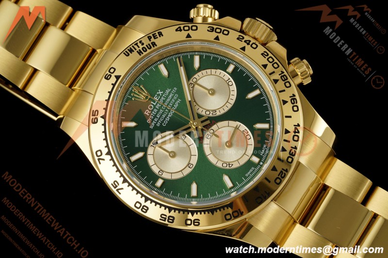 Rolex - Daytona 126508 40mm Gain Weight YG/YG Green/Gold/Stk Clean Plus DD4131