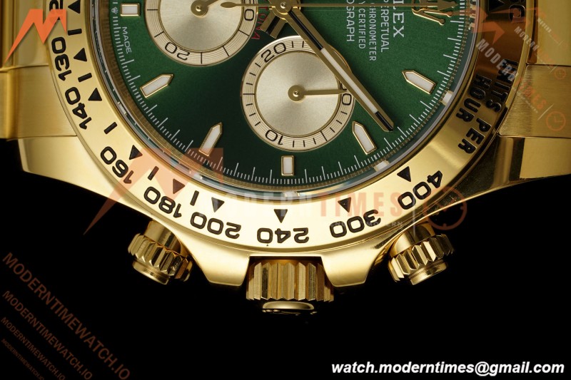 Rolex - Daytona 126508 40mm Gain Weight YG/YG Green/Gold/Stk Clean Plus DD4131