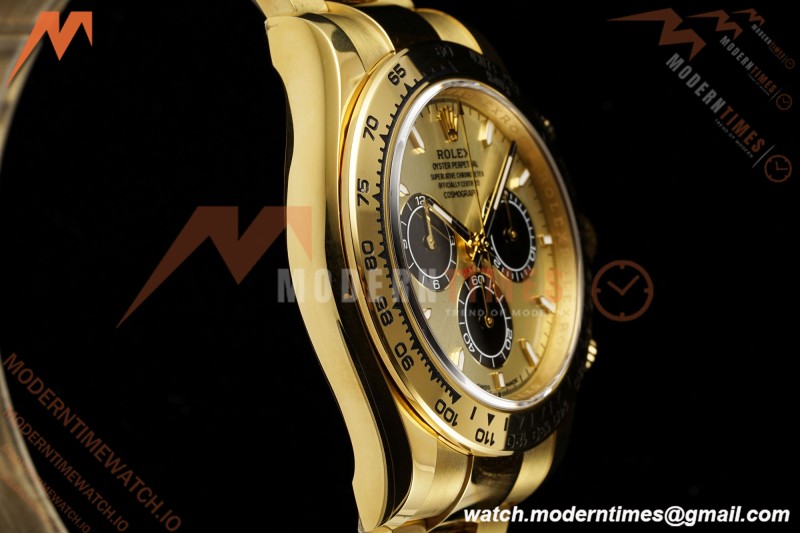 Rolex - Daytona 126508 40mm Gain Weight YG/YG Gold/Blk/Stk Clean Plus DD4131 | 롤렉스 데이토나 126508 40mm, 무게 증가 버전, 옐로우 골드/옐로우 골드, 블랙 다이얼, 스틸 브레이슬릿, 클린 팩토리 제작, DD4131 무브먼트 탑재
