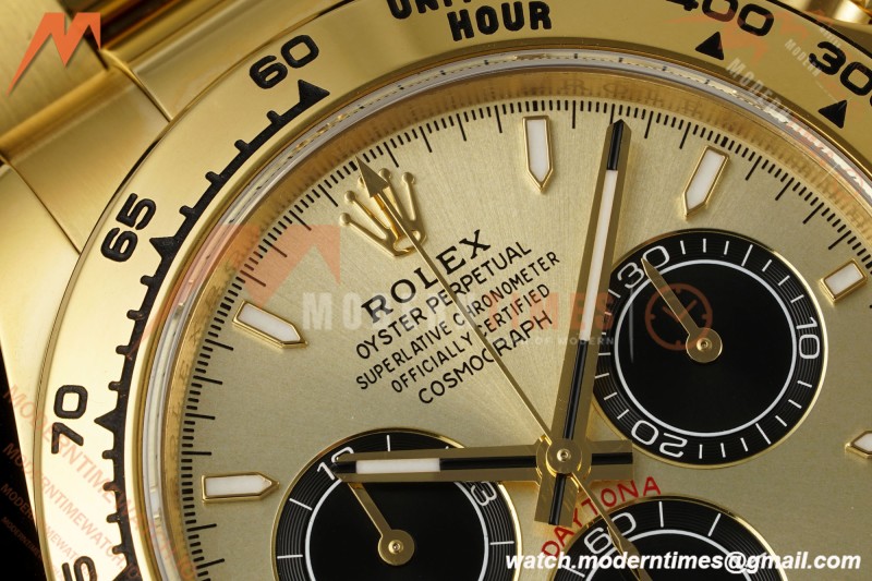 Rolex - Daytona 126508 40mm Gain Weight YG/YG Gold/Blk/Stk Clean Plus DD4131 | 롤렉스 데이토나 126508 40mm, 무게 증가 버전, 옐로우 골드/옐로우 골드, 블랙 다이얼, 스틸 브레이슬릿, 클린 팩토리 제작, DD4131 무브먼트 탑재