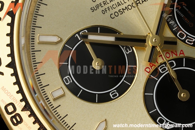 Rolex - Daytona 126508 40mm Gain Weight YG/YG Gold/Blk/Stk Clean Plus DD4131 | 롤렉스 데이토나 126508 40mm, 무게 증가 버전, 옐로우 골드/옐로우 골드, 블랙 다이얼, 스틸 브레이슬릿, 클린 팩토리 제작, DD4131 무브먼트 탑재