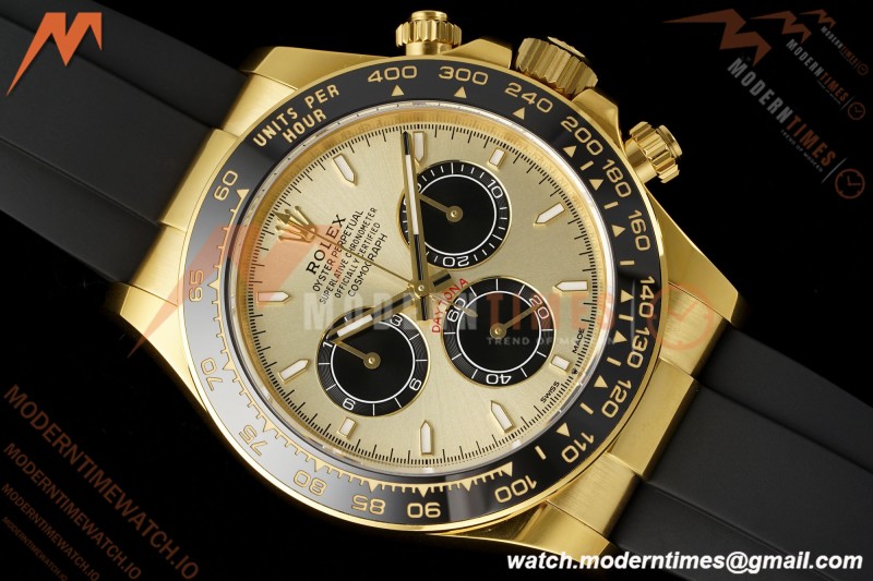 Rolex - Daytona 126518LN 40mm Gain Weight 904L Ceramic YG/RU Gold/Black Clean Plus DD4131