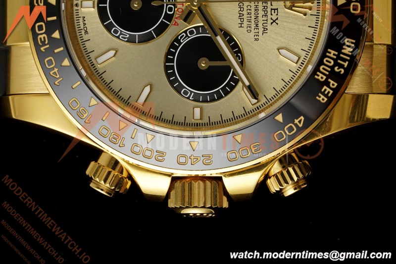 Rolex - Daytona 126518LN 40mm Gain Weight 904L Ceramic YG/RU Gold/Black Clean Plus DD4131