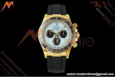 Rolex - Daytona 126518LN 40mm Gain Weight 904L Ceramic YG/RU Turquoise Dial Clean Plus DD4131 | 롤렉스 데이토나 126518LN 40mm, 904L 스테인리스 스틸/옐로우 골드/루비 소재, 터콰이즈 다이얼, 클린 팩토리 제작, DD4131 무브먼트 탑재