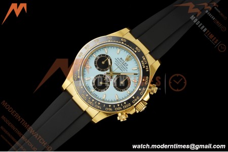 Rolex - Daytona 126518LN 40mm Gain Weight 904L Ceramic YG/RU Turquoise Dial Clean Plus DD4131 | 롤렉스 데이토나 126518LN 40mm, 904L 스테인리스 스틸/옐로우 골드/루비 소재, 터콰이즈 다이얼, 클린 팩토리 제작, DD4131 무브먼트 탑재
