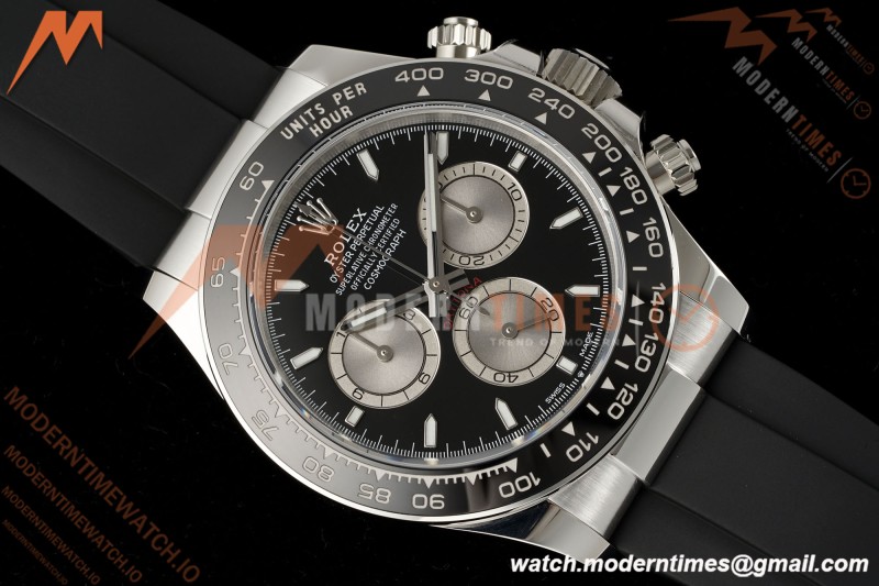 Rolex - Daytona 126519LN 40mm Gain Weight CER/SS/RU BLK/GRY/STK Clean Plus DD4131 | 롤렉스 데이토나 126519LN 40mm, 무게 증가 버전, 세라믹/스테인리스 스틸/러버 소재, 블랙/그레이 다이얼, 스틸 브레이슬릿, 클린 팩토리 제작, DD4131 무브먼트 탑재