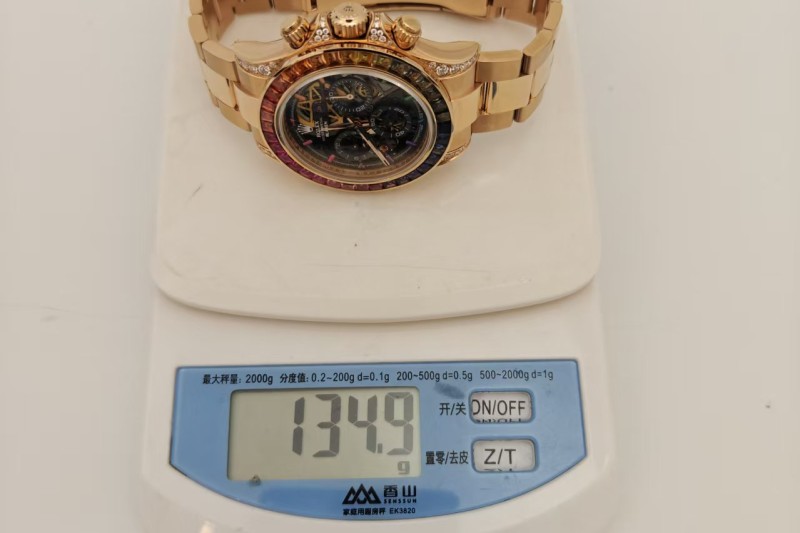 Rolex - Daytona Rainbow Blaken 116595 RBOW 40mm RG/RG Diamond Skeleton Sonic DD4130