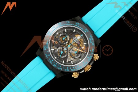 Rolex - Daytona Blaken 40mm Black PVD/RU Tiffany Blue Skeleton Sonic DD4130