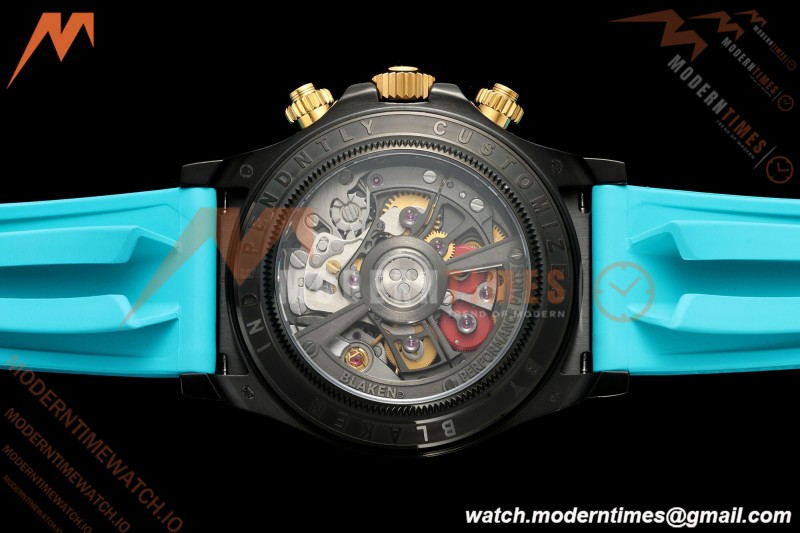 Rolex - Daytona Blaken 40mm Black PVD/RU Tiffany Blue Skeleton Sonic DD4130