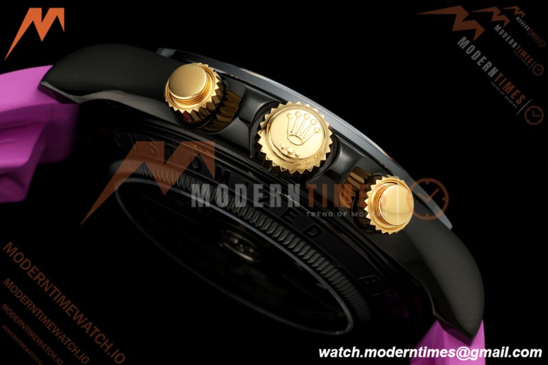 Rolex - Daytona Blaken 40mm Black PVD/RU Purple Skeleton Sonic DD4130