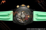 Rolex - Daytona Blaken 40mm Black PVD/RU Mint Green Skeleton Sonic DD4130