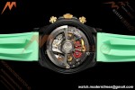 Rolex - Daytona Blaken 40mm Black PVD/RU Mint Green Skeleton Sonic DD4130