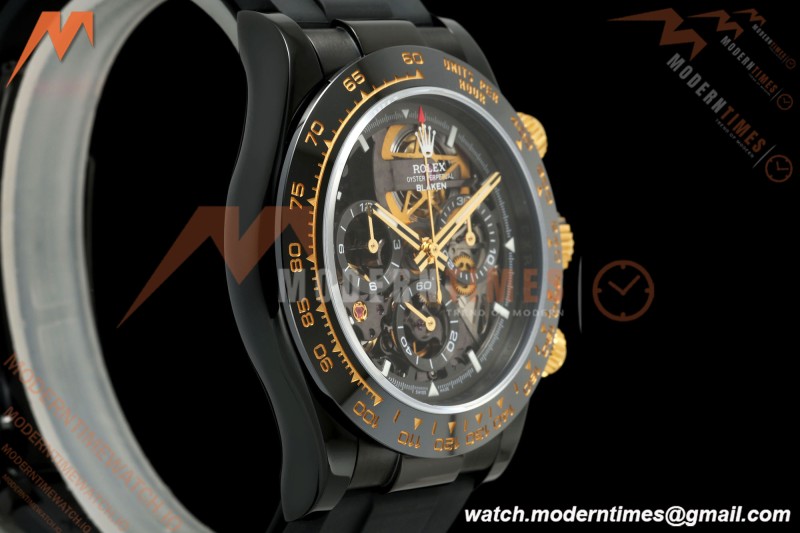 Rolex - Daytona Blaken 40mm Black PVD/RU Cronus Art Gold Skeleton Sonic DD4130