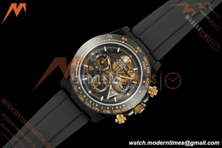 Rolex - Daytona Blaken 40mm Black PVD/RU Cronus Art Gold Skeleton Sonic DD4130