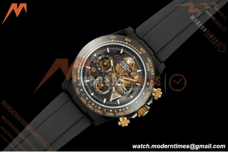 Rolex - Daytona Blaken 40mm Black PVD/RU Cronus Art Gold Skeleton Sonic DD4130