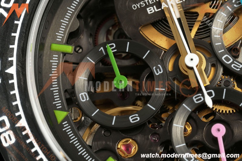 Rolex - Daytona Blaken 40mm NTPT PVD/RU White Skeleton Sonic DD4130