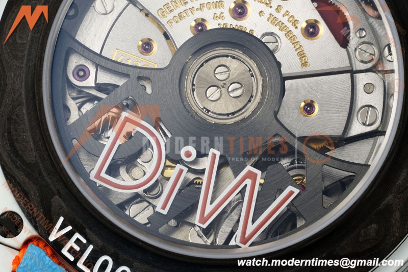 Rolex - Daytona 40mm DiW VELOCE White Carbon Fiber FC/NY Blue Dial Sonic SA4130