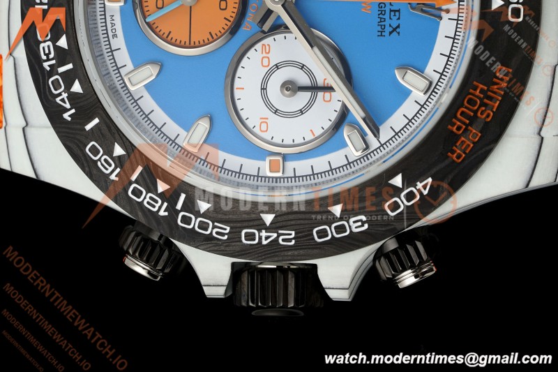 Rolex - Daytona 40mm DiW VELOCE White Carbon Fiber FC/NY Blue Dial Sonic SA4130