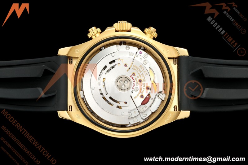 Rolex - Daytona 116518LN Paul Newman 40mm Gain Weight CER/YG/RU Black/Yellow Gold 3CF DD4130 Mod | 롤렉스 – 데이토나 116518LN 폴 뉴먼 40mm 중량 증가 세라믹 / 옐로우 골드 / 러버 블랙 / 옐로우 골드 3CF DD4130 개조