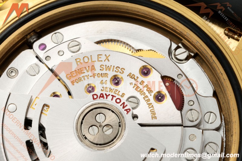 Rolex - Daytona 116518LN Paul Newman 40mm Gain Weight CER/YG/RU Black/Yellow Gold 3CF DD4130 Mod | 롤렉스 – 데이토나 116518LN 폴 뉴먼 40mm 중량 증가 세라믹 / 옐로우 골드 / 러버 블랙 / 옐로우 골드 3CF DD4130 개조