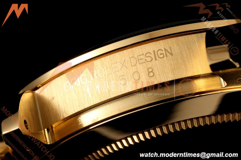 Rolex - Daytona 116508 Gain Weight 40mm 904L YG/YG Grn/Stk VSF DD4130