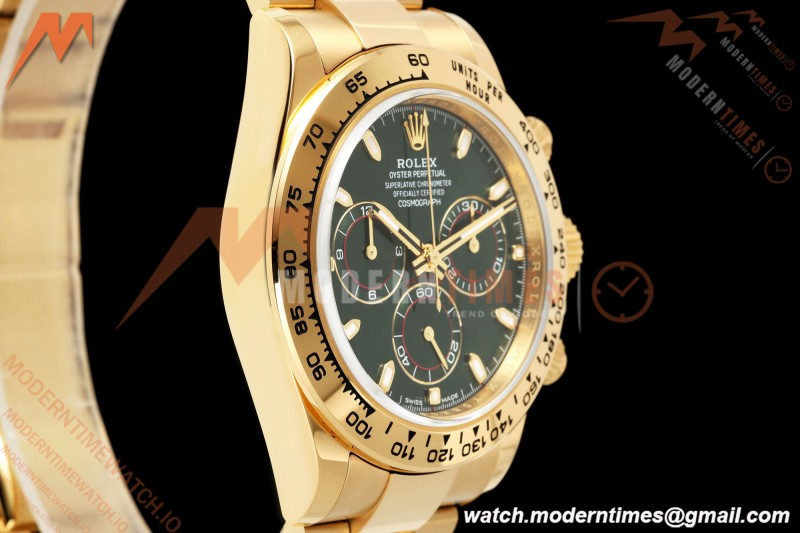 Rolex - Daytona 116508 Gain Weight 40mm 904L YG/YG Grn/Stk VSF DD4130
