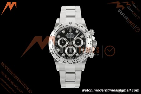 Rolex - Daytona 116509 40mm Gain Weight SS/SS Blk/Diam AVF DD4130