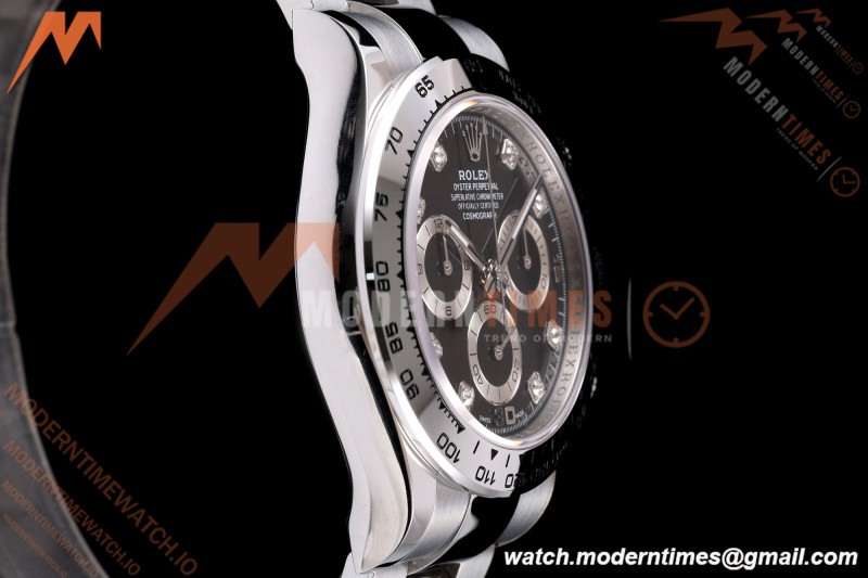 Rolex - Daytona 116509 40mm Gain Weight SS/SS Blk/Diam AVF DD4130
