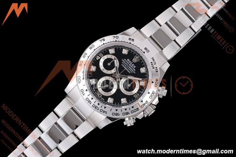 Rolex - Daytona 116509 40mm Gain Weight SS/SS Blk/Diam AVF DD4130