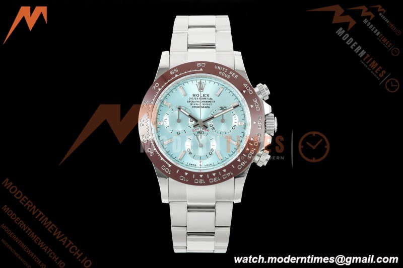 Rolex - Daytona 116506 40mm Gain Weight Brn CER/SS I-Blu/Dia AVF DD4130 | 롤렉스 - 데이토나 116506 40mm 중량 증가 브라운 CER/SS I-블루/다이아몬드 AVF DD4130