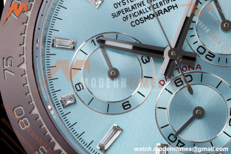 Rolex - Daytona 116506 40mm Gain Weight Brn CER/SS I-Blu/Dia AVF DD4130 | 롤렉스 - 데이토나 116506 40mm 중량 증가 브라운 CER/SS I-블루/다이아몬드 AVF DD4130