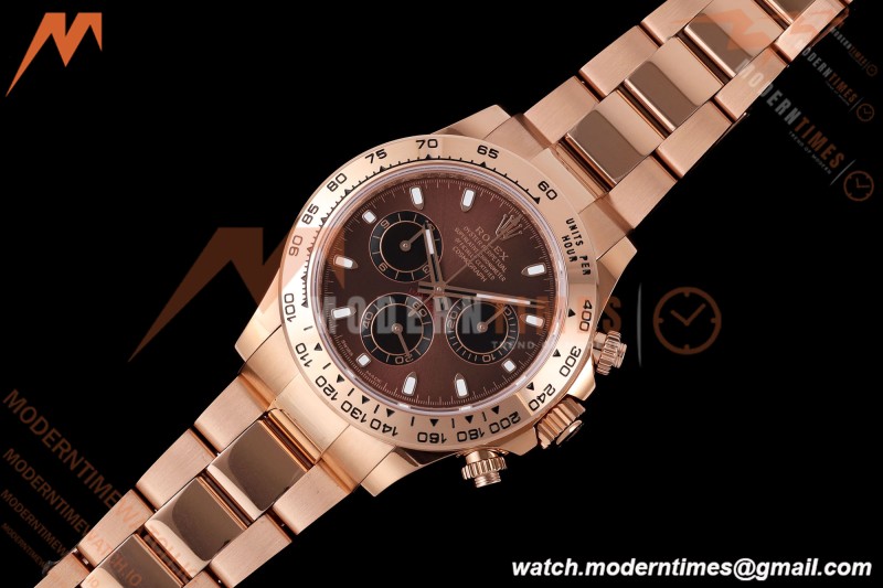 Rolex - Daytona 116505 40mm Gain Weight RG/RG Brn/Blk/Stk AVF DD4130