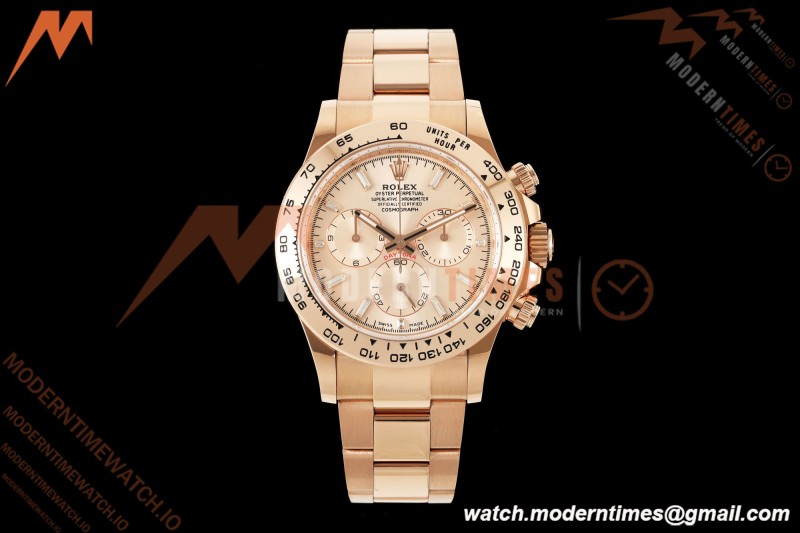 Rolex - Daytona 116505 40mm Gain Weight RG/RG Pink/Dia AVF DD4130 | 롤렉스 - 데이토나 116505 40mm 무게 증량 버전 로즈골드 RG/RG 핑크/다이아 AVF DD4130