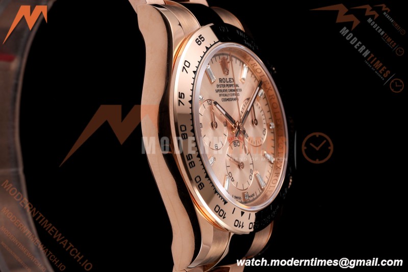 Rolex - Daytona 116505 40mm Gain Weight RG/RG Pink/Dia AVF DD4130 | 롤렉스 - 데이토나 116505 40mm 무게 증량 버전 로즈골드 RG/RG 핑크/다이아 AVF DD4130
