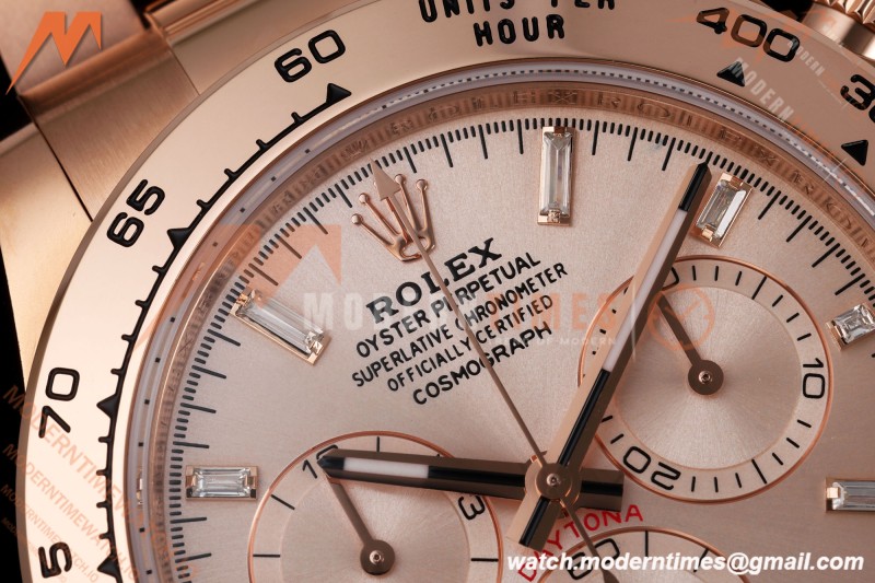 Rolex - Daytona 116505 40mm Gain Weight RG/RG Pink/Dia AVF DD4130 | 롤렉스 - 데이토나 116505 40mm 무게 증량 버전 로즈골드 RG/RG 핑크/다이아 AVF DD4130