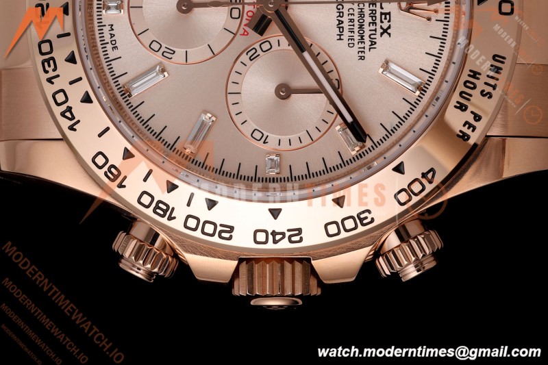 Rolex - Daytona 116505 40mm Gain Weight RG/RG Pink/Dia AVF DD4130 | 롤렉스 - 데이토나 116505 40mm 무게 증량 버전 로즈골드 RG/RG 핑크/다이아 AVF DD4130